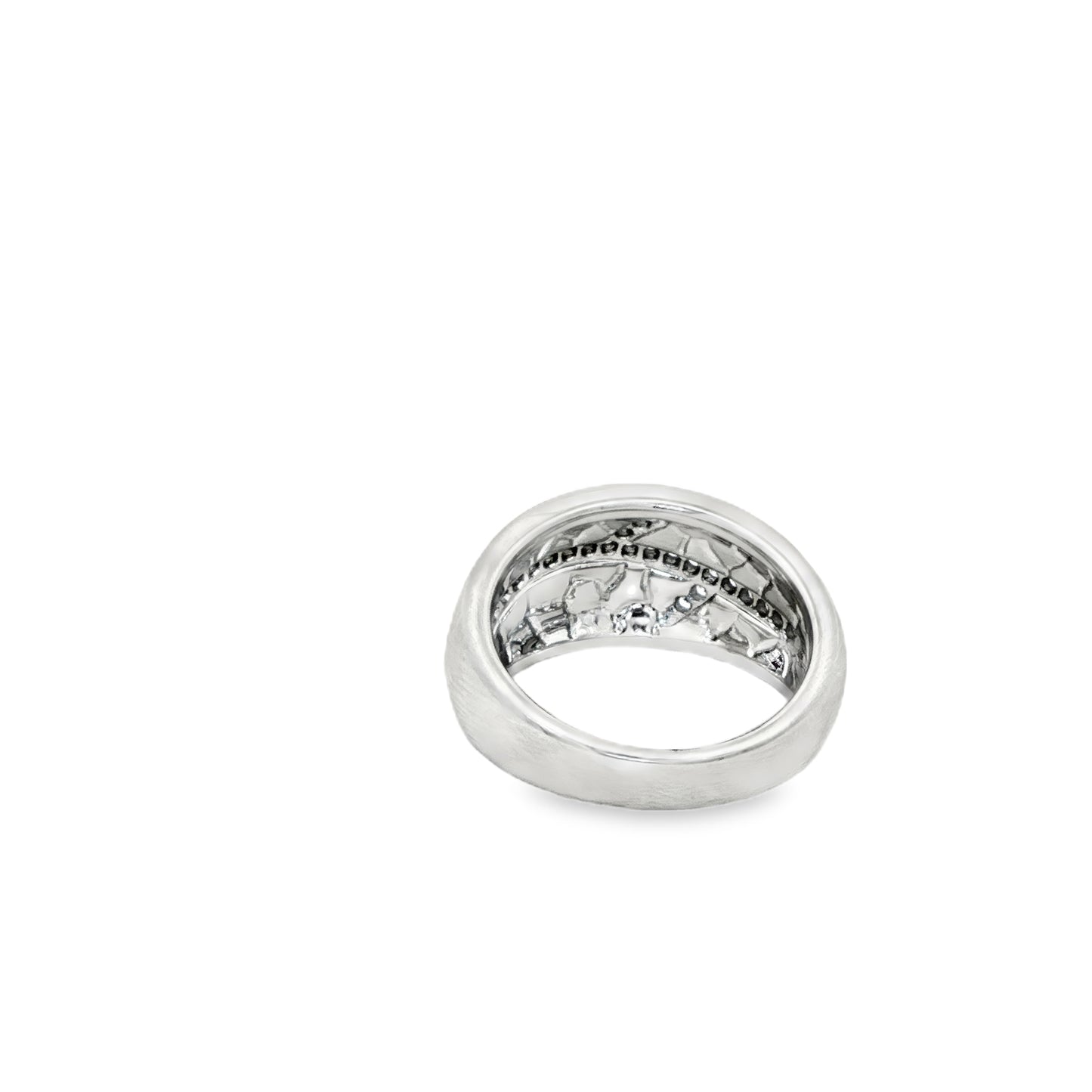 Ivory Mosaic Wave Diamond Ring