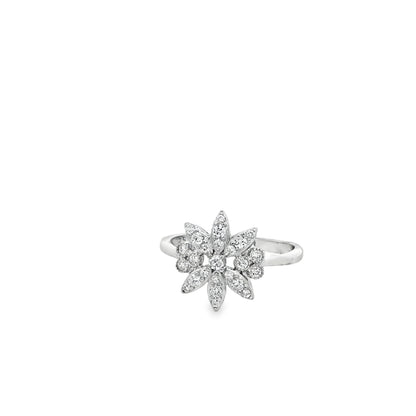 Starlit Blossom Diamond Ring