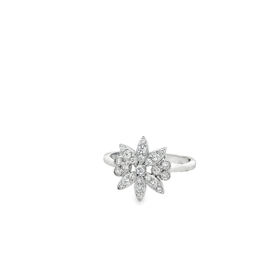 Starlit Blossom Diamond Ring