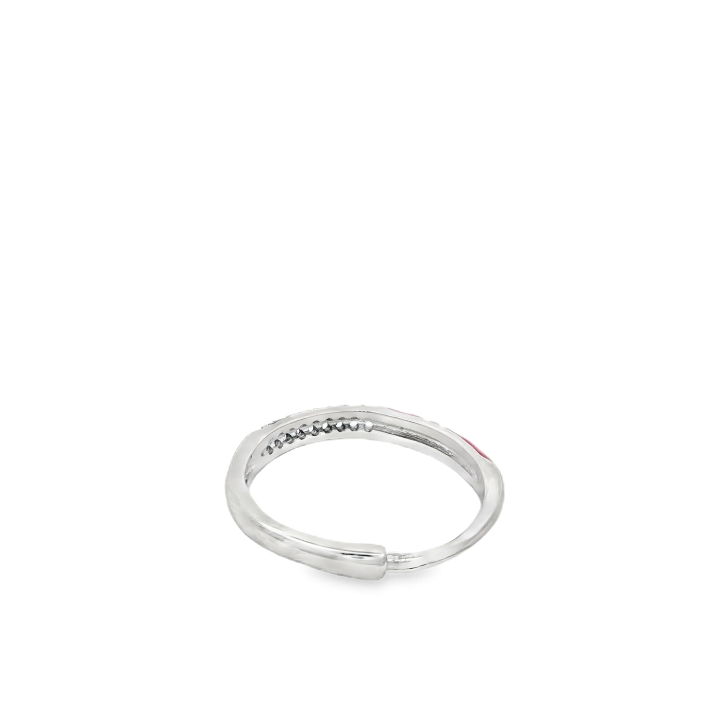 Crimson Edge Diamond Ring
