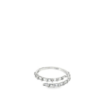 Dual Line Baguette Wrap Ring