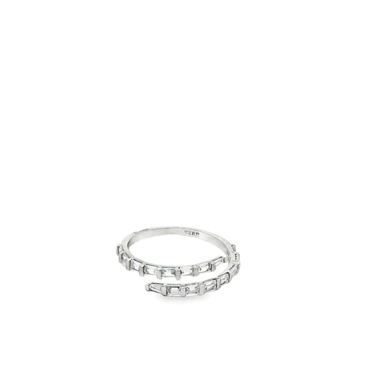 Dual Line Baguette Wrap Ring