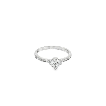 Elegant Spark Solitaire Ring