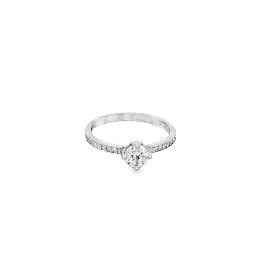 Elegant Spark Solitaire Ring
