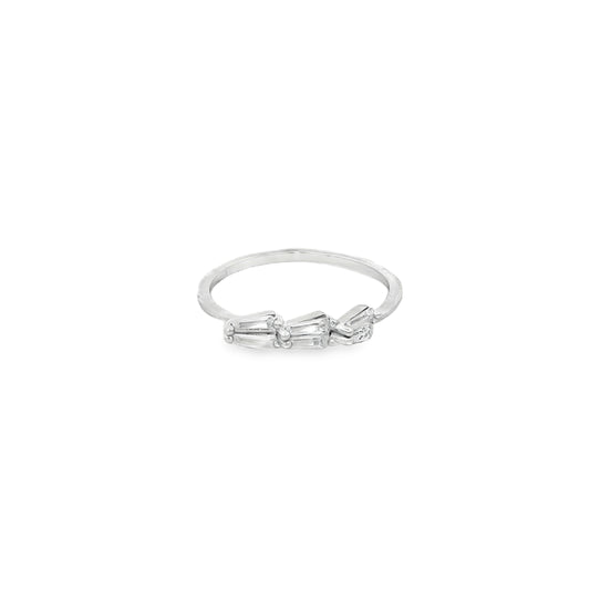 Trio Baguette Diamond Ring