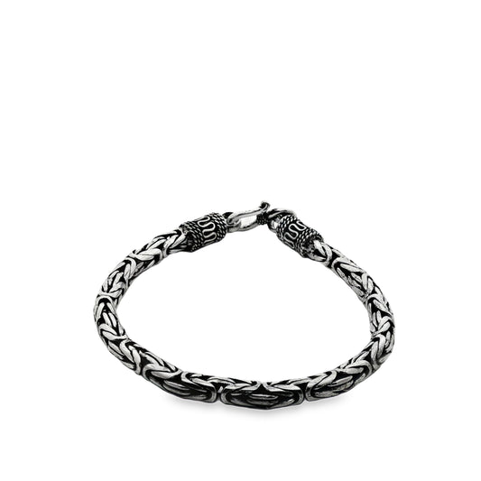 Heritage Link Oxidized Bracelet