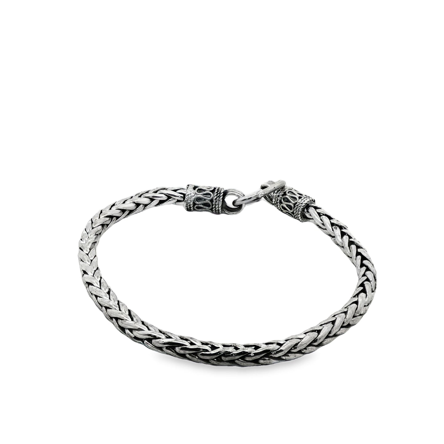 Classic Braided Silver Men’s Bracelet