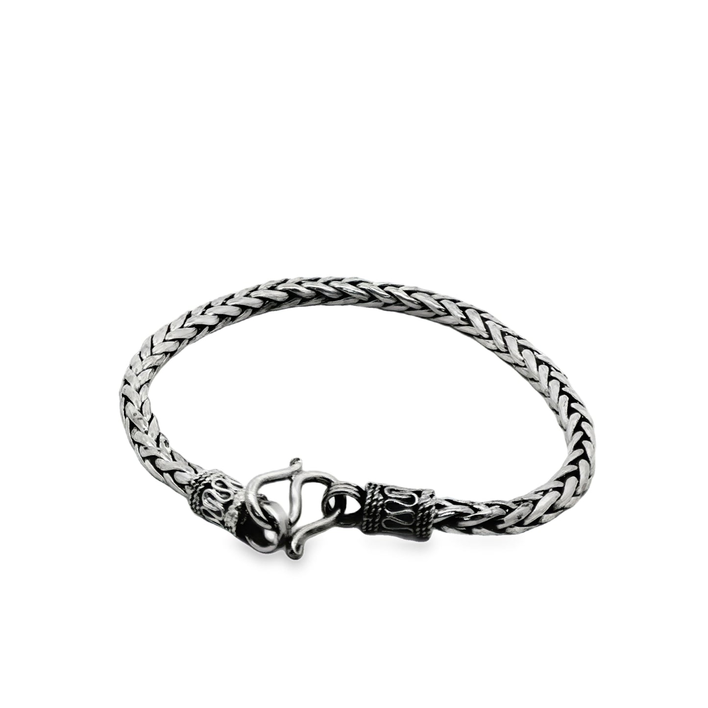 Classic Braided Silver Men’s Bracelet