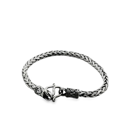 Classic Braided Silver Men’s Bracelet