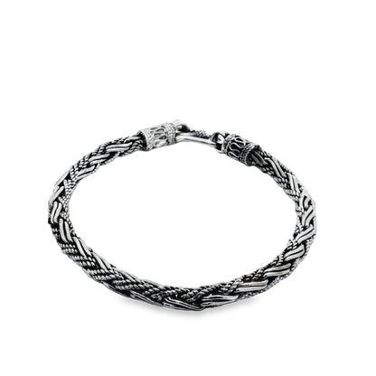 Royal Weave Oxidized Bracelet