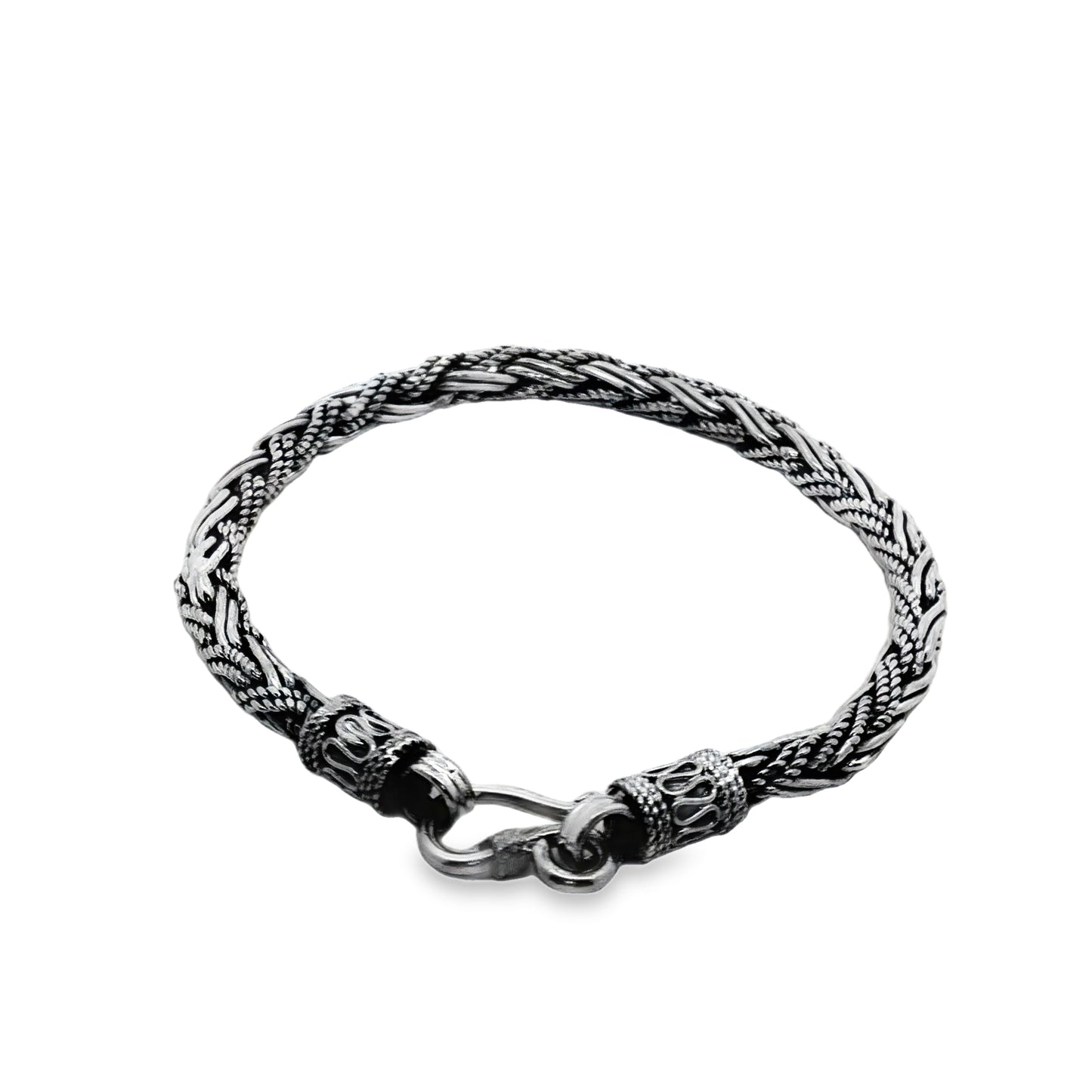 Royal Weave Oxidized Bracelet