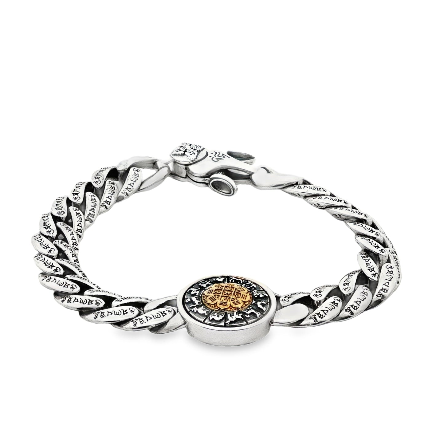 Heritage Coin Engraved Chain Bracelet