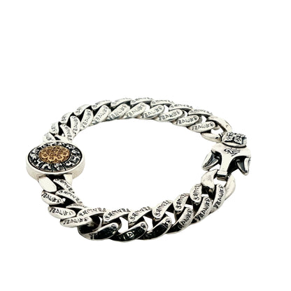 Heritage Coin Engraved Chain Bracelet