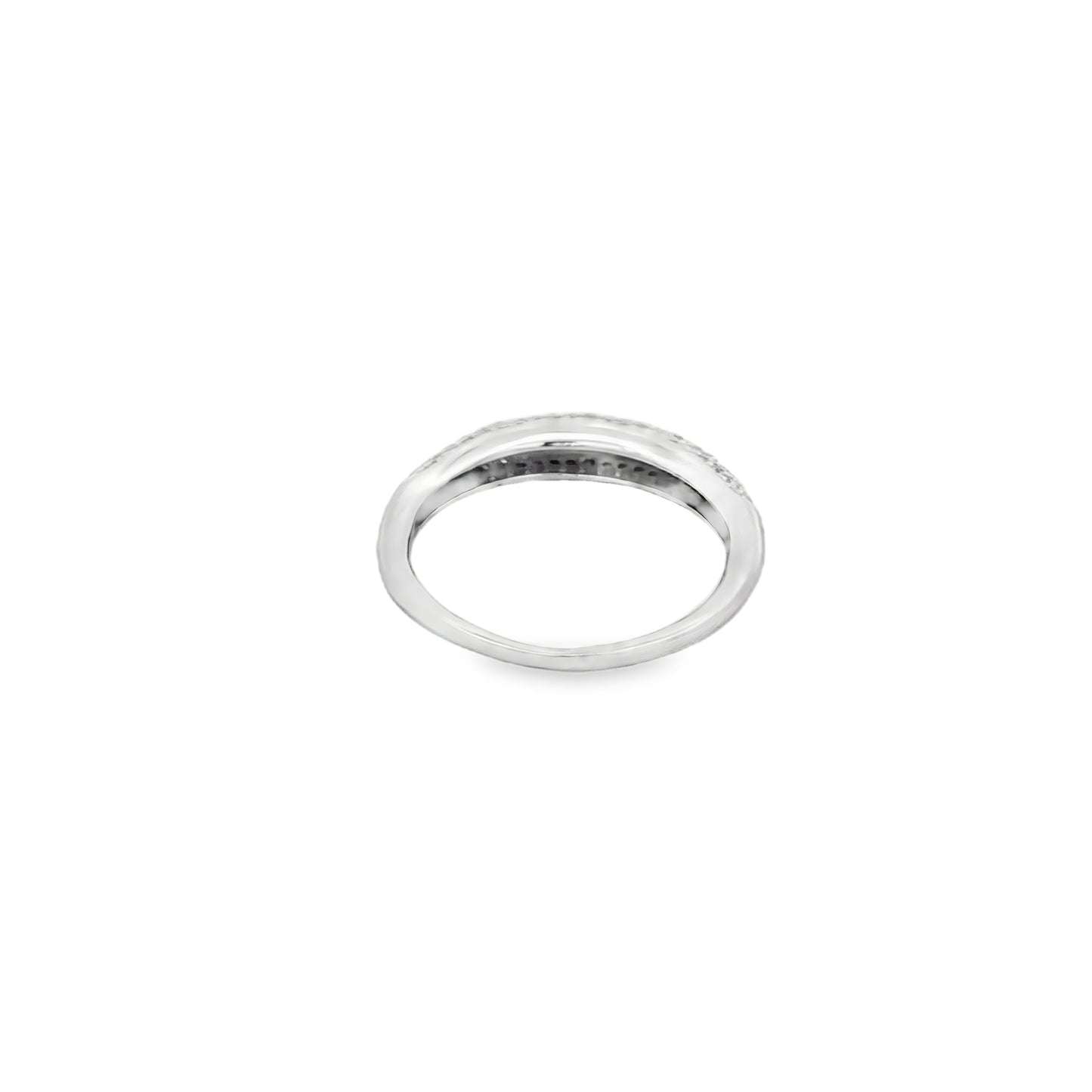 Luminous Pavé Curve Ring