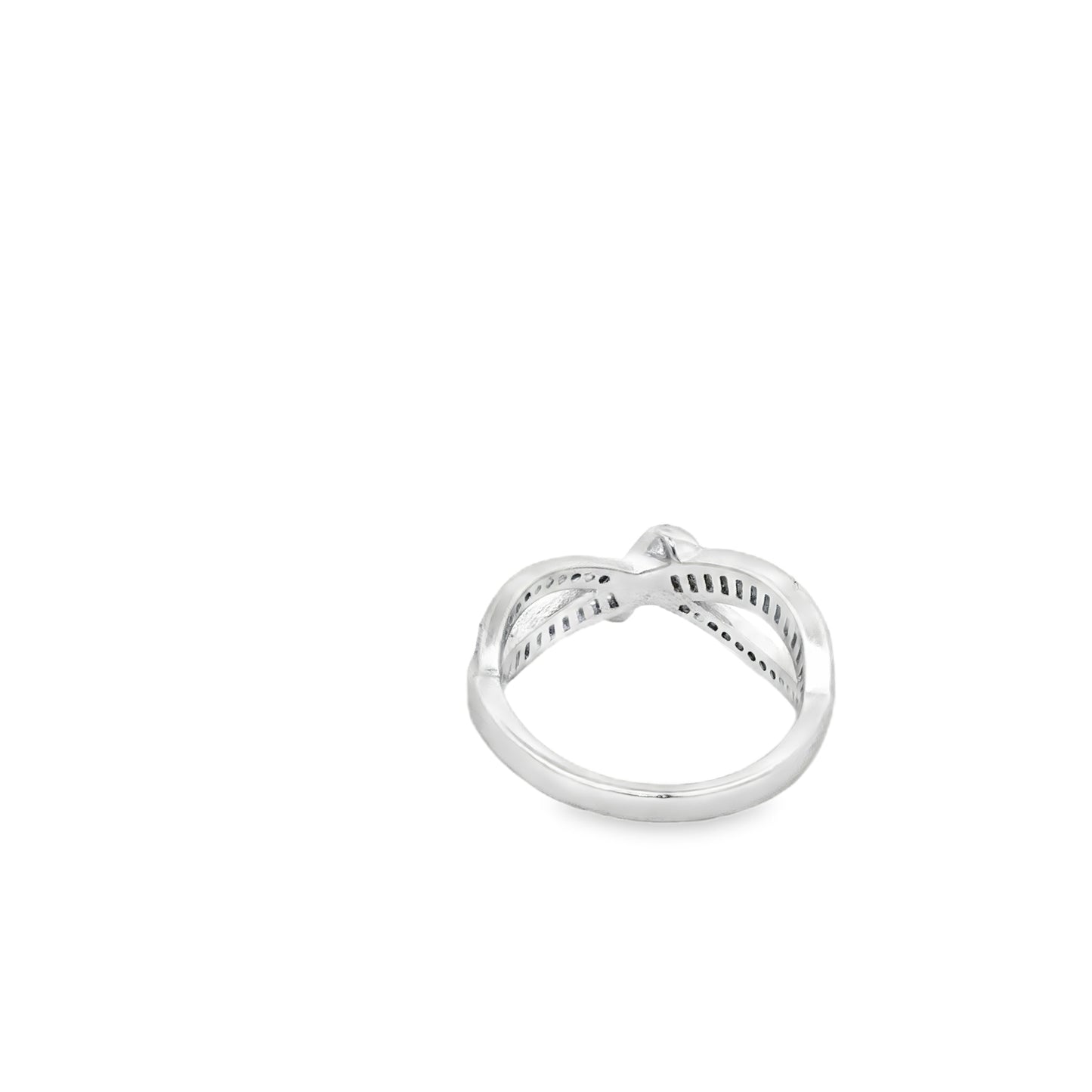 Crisscross Baguette Diamond Ring