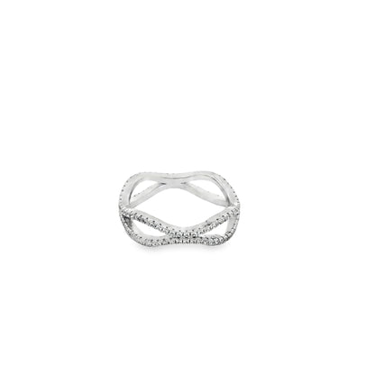 Infinity Wave Diamond Ring