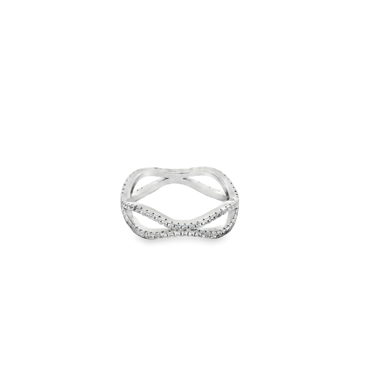Infinity Wave Diamond Ring