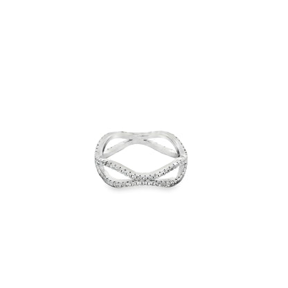 Infinity Wave Diamond Ring