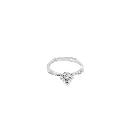 Classic Solitaire Spark Ring