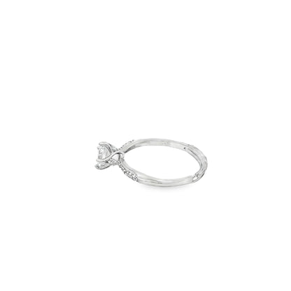 Classic Solitaire Spark Ring