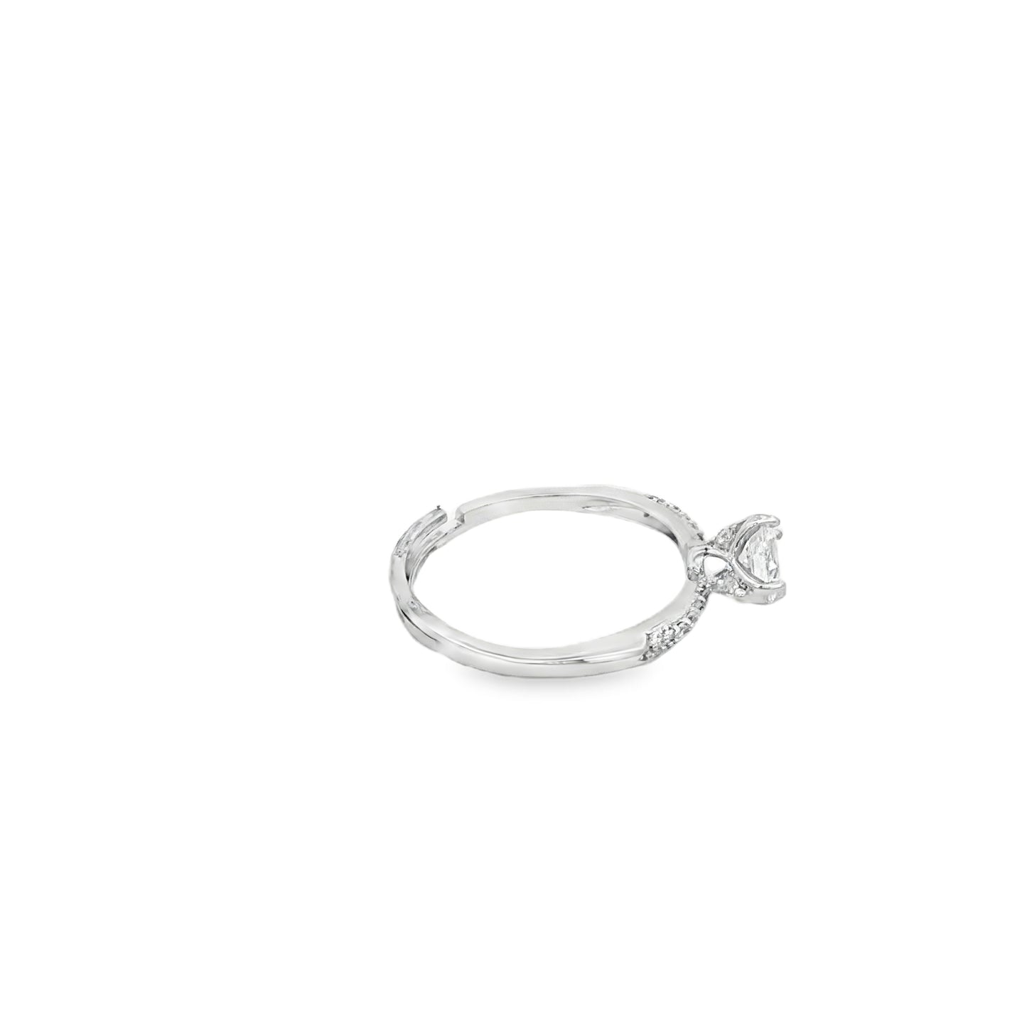 Classic Solitaire Spark Ring