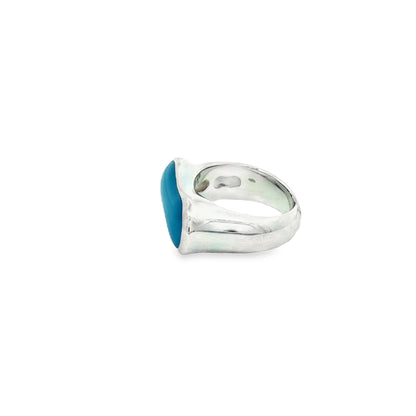 Azure Wave Statement Ring