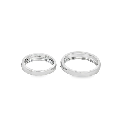 Silver Harmony Couple Bands