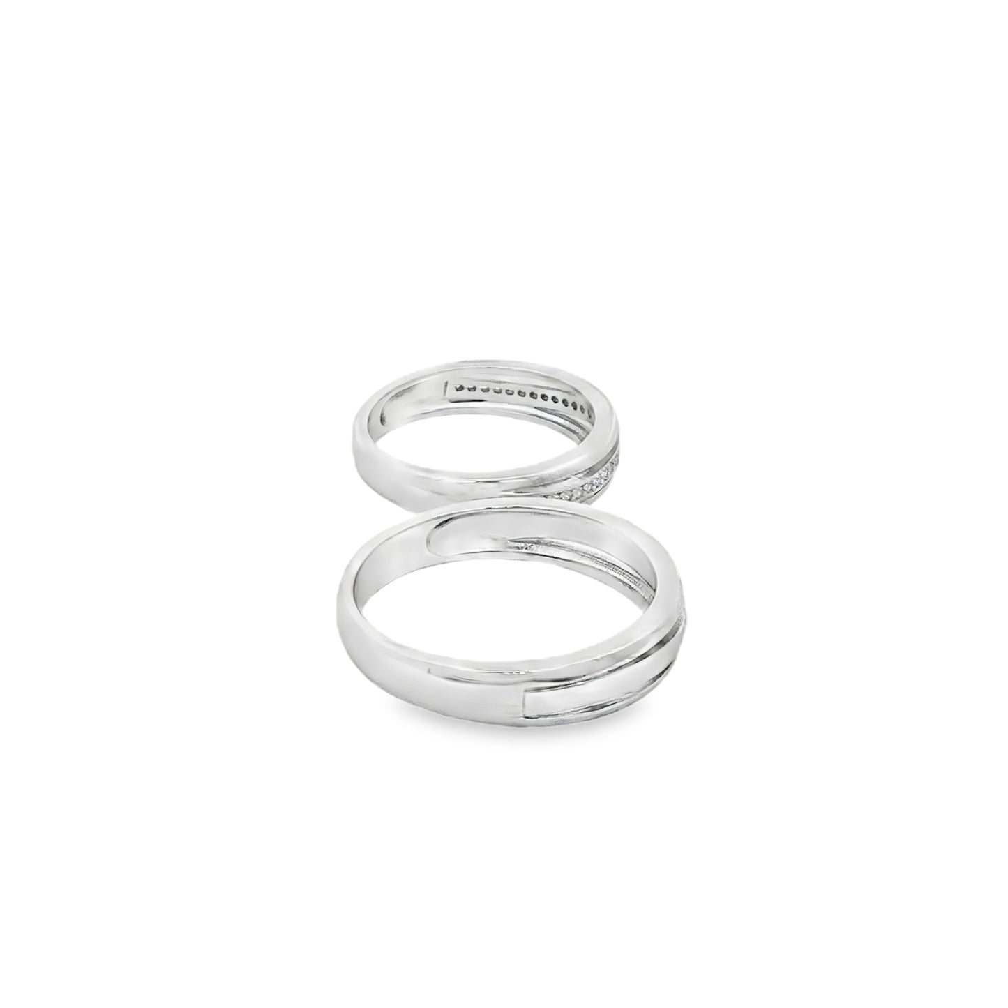 Silver Harmony Couple Bands