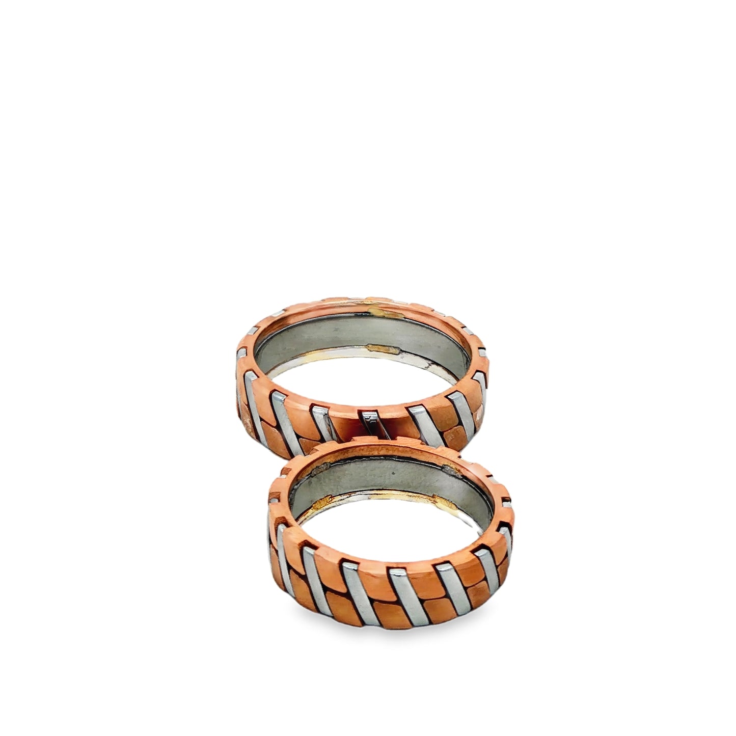 Dual-Tone Diagonal Couple Rings
