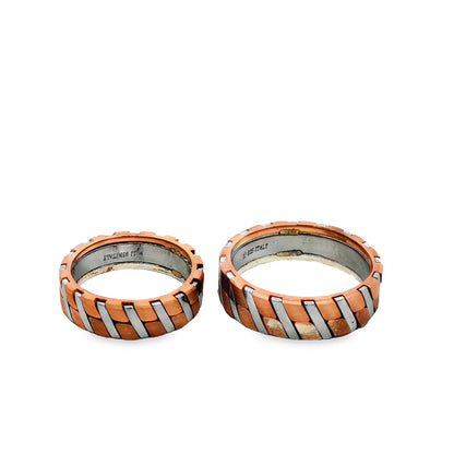 Dual-Tone Diagonal Couple Rings