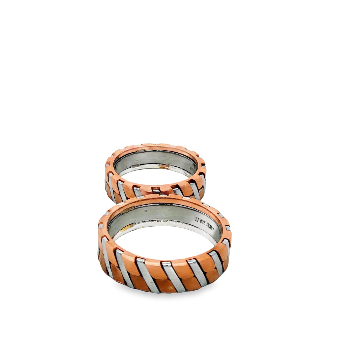 Dual-Tone Diagonal Couple Rings