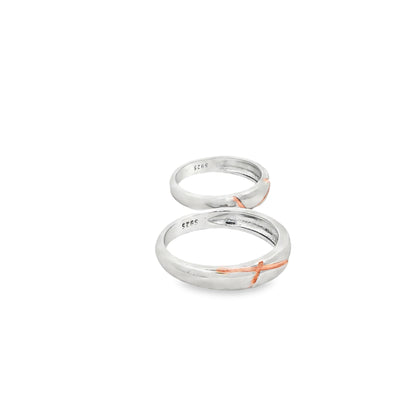 Eternal Crossline Couple Bands