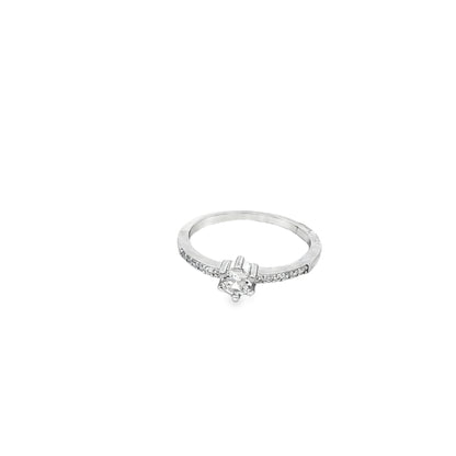 Classic Spark Solitaire Ring