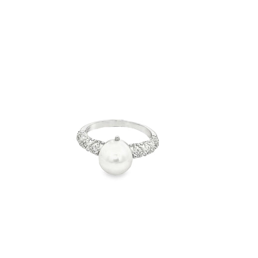 Elegant Pearl Spark Ring