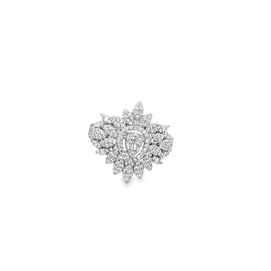 Majestic Floral Diamond Ring