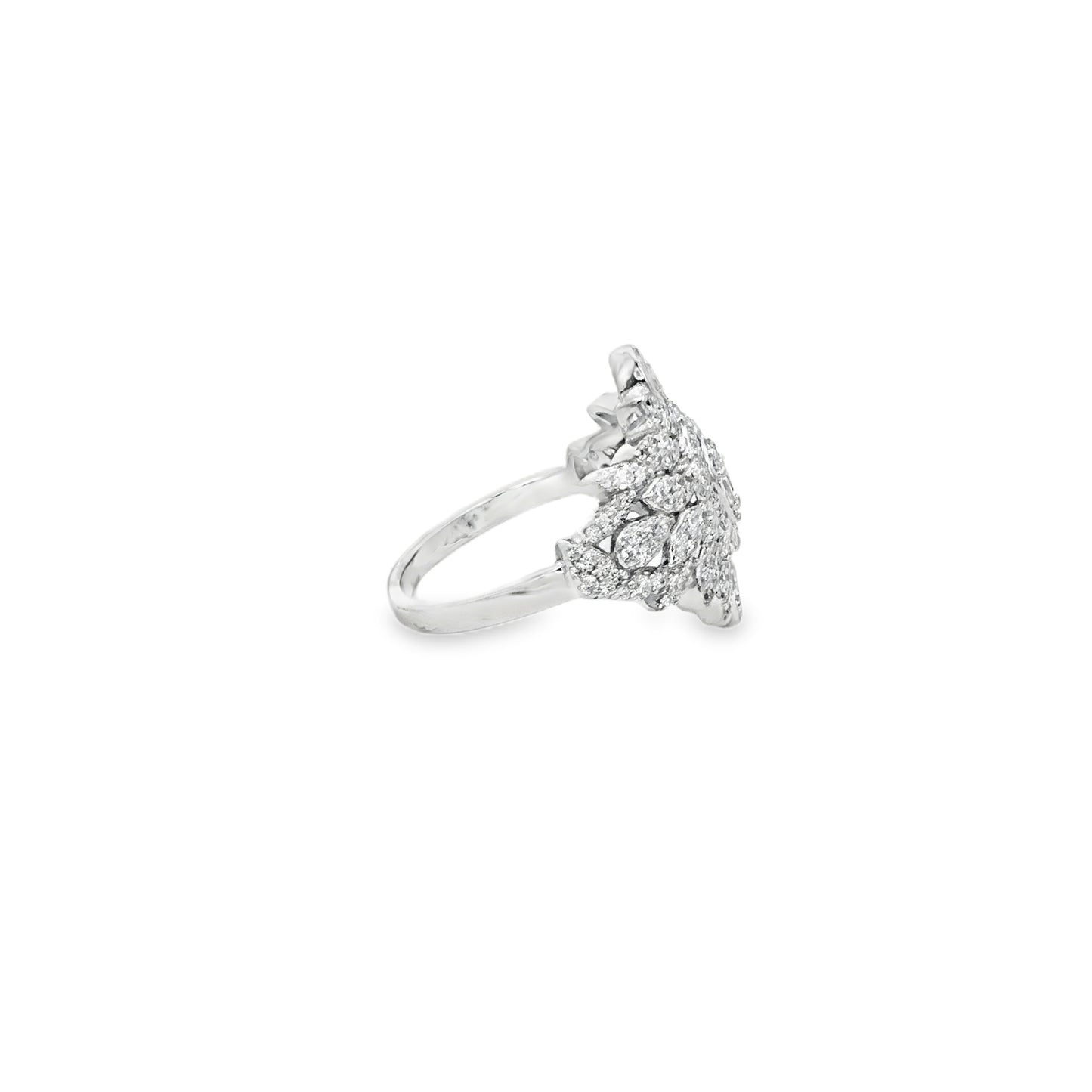 Majestic Floral Diamond Ring