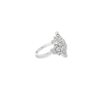 Majestic Floral Diamond Ring