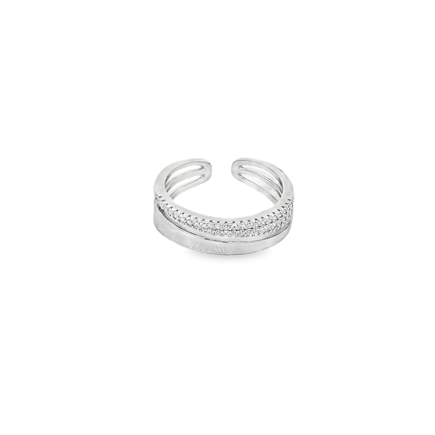 Elegant Dual-Layer Adjustable Ring