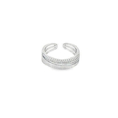 Elegant Dual-Layer Adjustable Ring