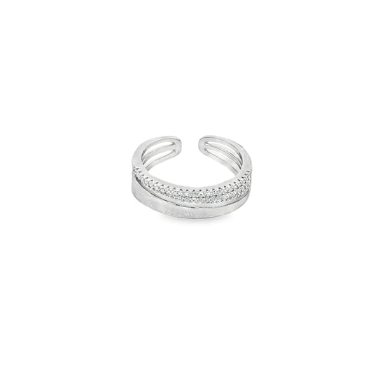 Elegant Dual-Layer Adjustable Ring