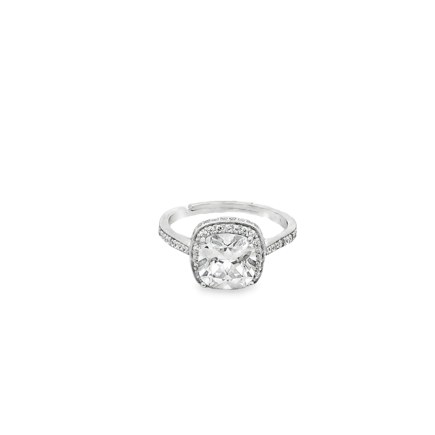 Classic Cushion Cut Halo Ring