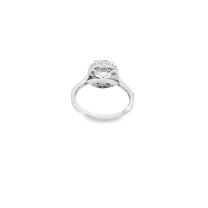 Classic Cushion Cut Halo Ring