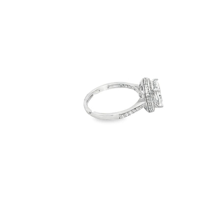 Classic Cushion Cut Halo Ring