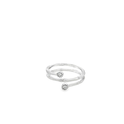 Minimalist Double Wrap Diamond Ring