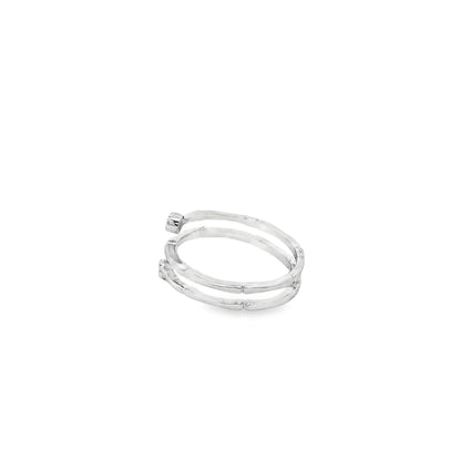 Minimalist Double Wrap Diamond Ring