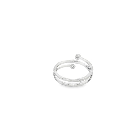 Minimalist Double Wrap Diamond Ring