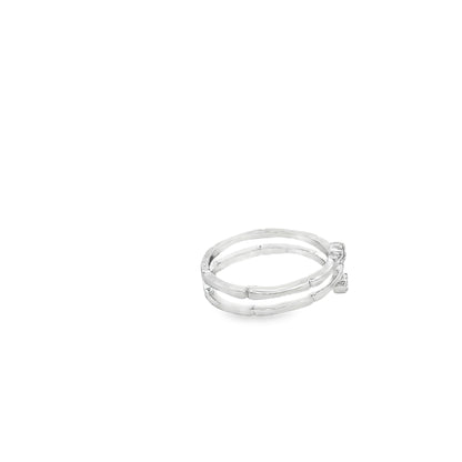 Minimalist Double Wrap Diamond Ring