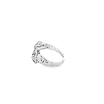 Floral Pear Cut Statement Ring