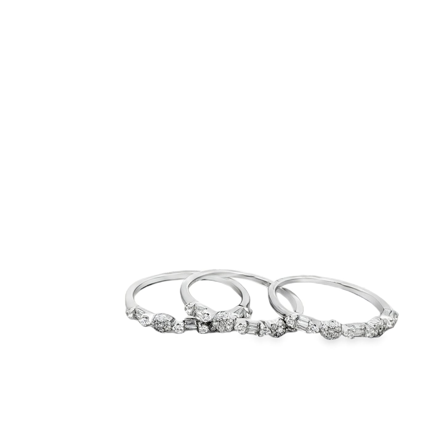 Elegant Triple Stack Ring Set