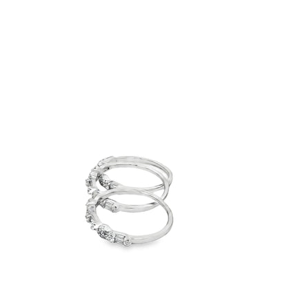 Elegant Triple Stack Ring Set